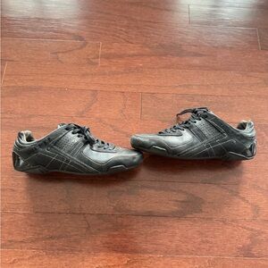 Diesel Black Leather Sneakers